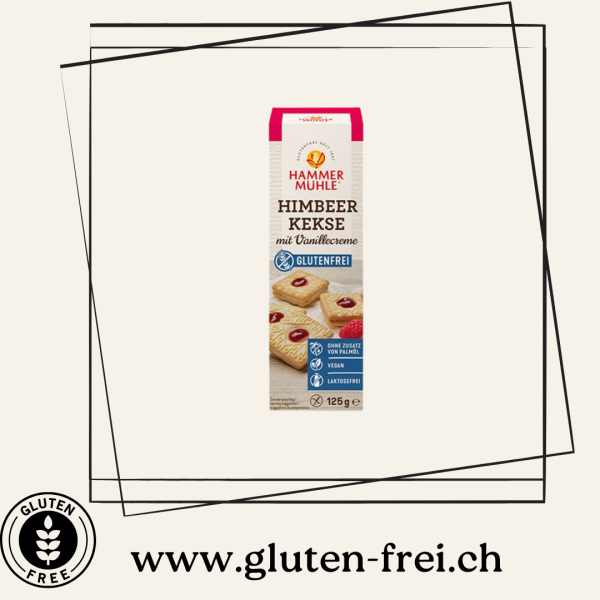 Raspberry cookies with vanilla cream Hammermühle